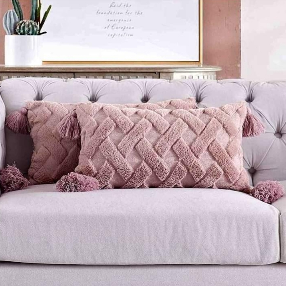 Set of 2 lumbar pillow covers